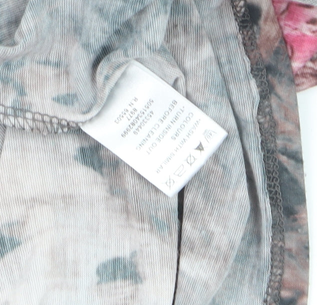 Warehouse Women’s Multicoloured Animal Print Wrap Blouse UK 8