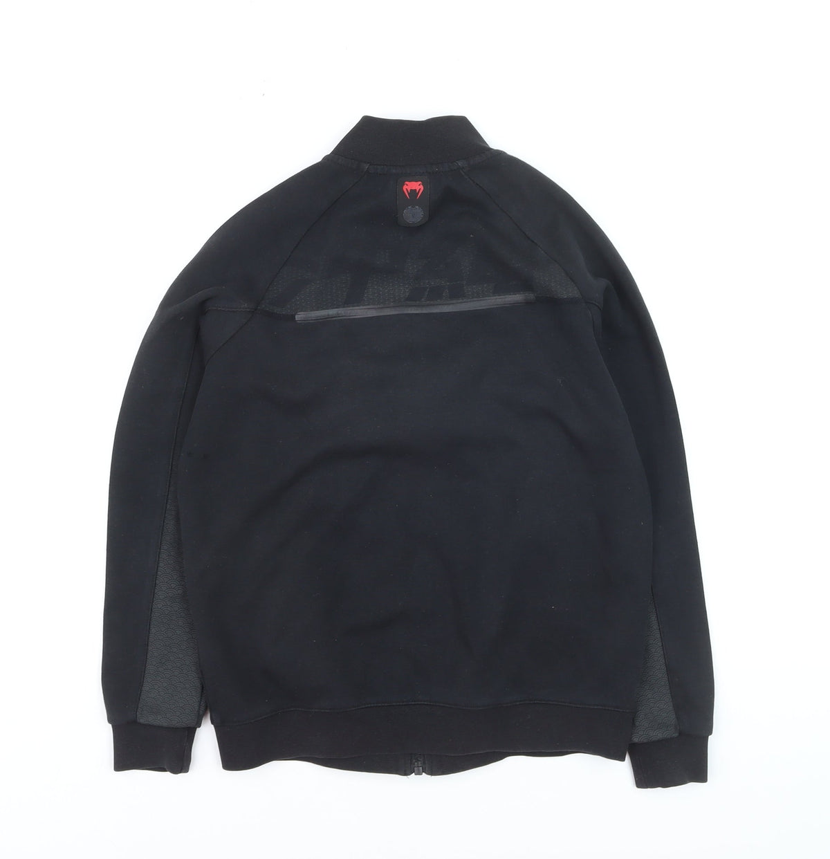Venum Boys Black Full Zip Hoodie Size 12 Cotton Blend Sportswear