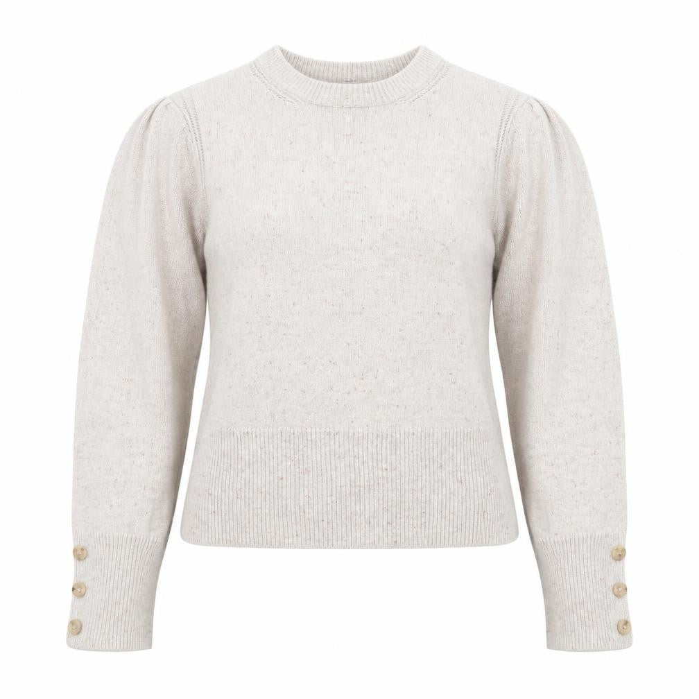 Marks & Spencer Per Una Womens Beige Size 12 Crew Neck Jumper
