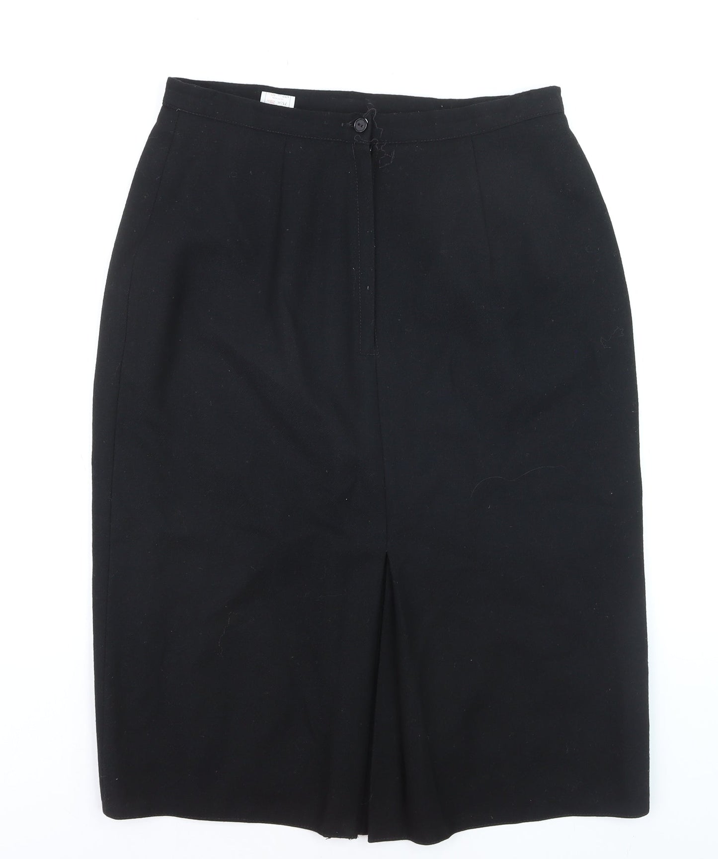 St. Bernard Women's Black Wool Blend Pencil Skirt Size 16