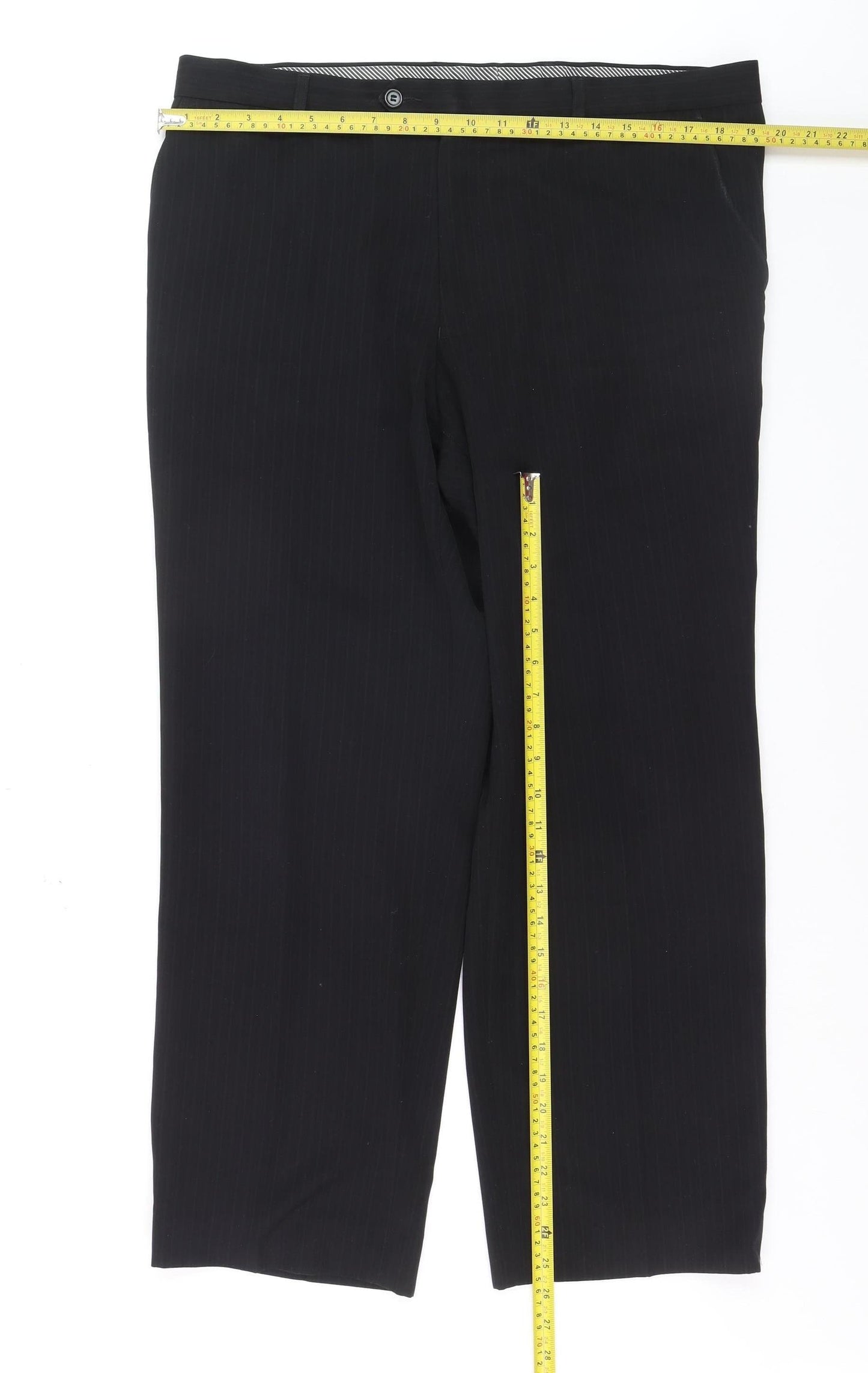 Marks and Spencer Men's Black Crease Resistant Dress Pants 38x29