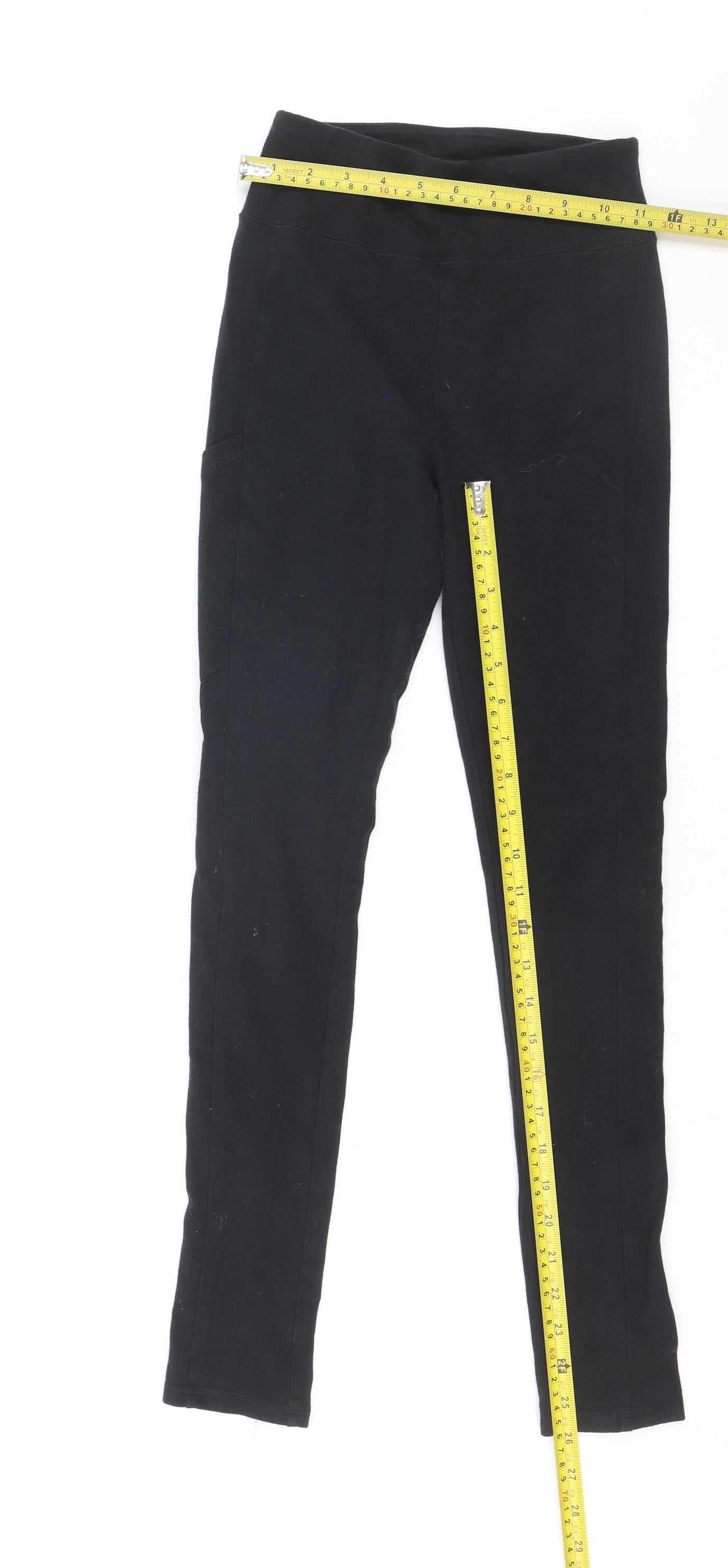 Hollister Womens Black XS Ankle Leggings Stretch Elastic Waist