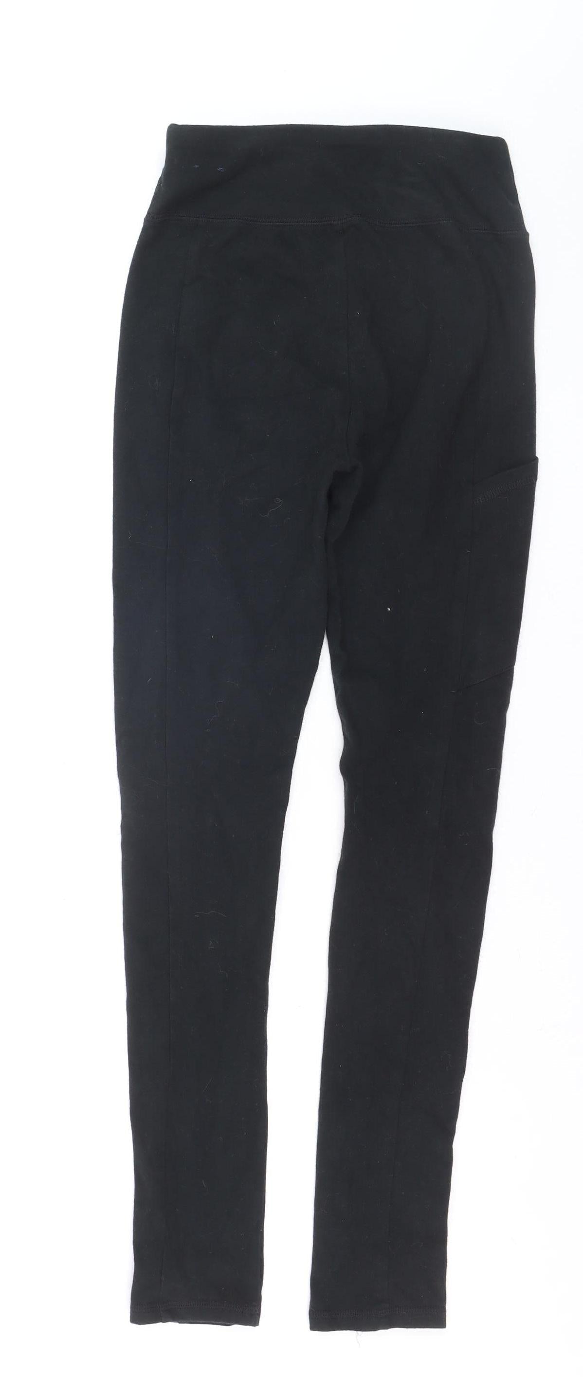 Hollister Womens Black XS Ankle Leggings Stretch Elastic Waist