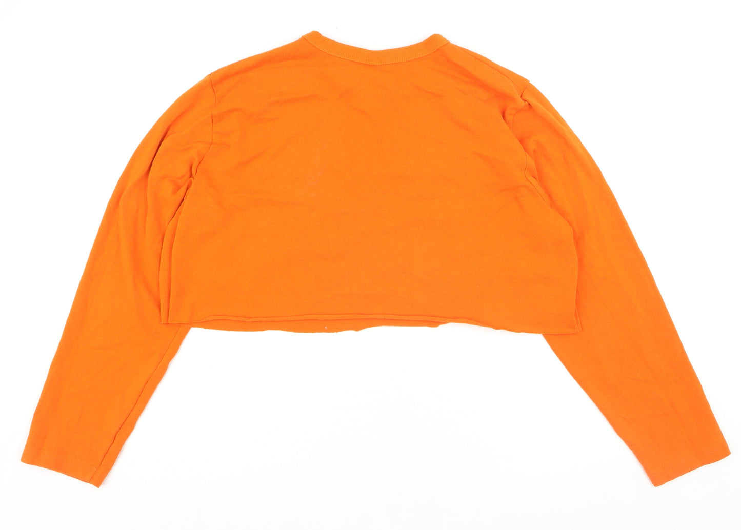 UNK NBA New York Knicks Women's Orange Crop Jumper M