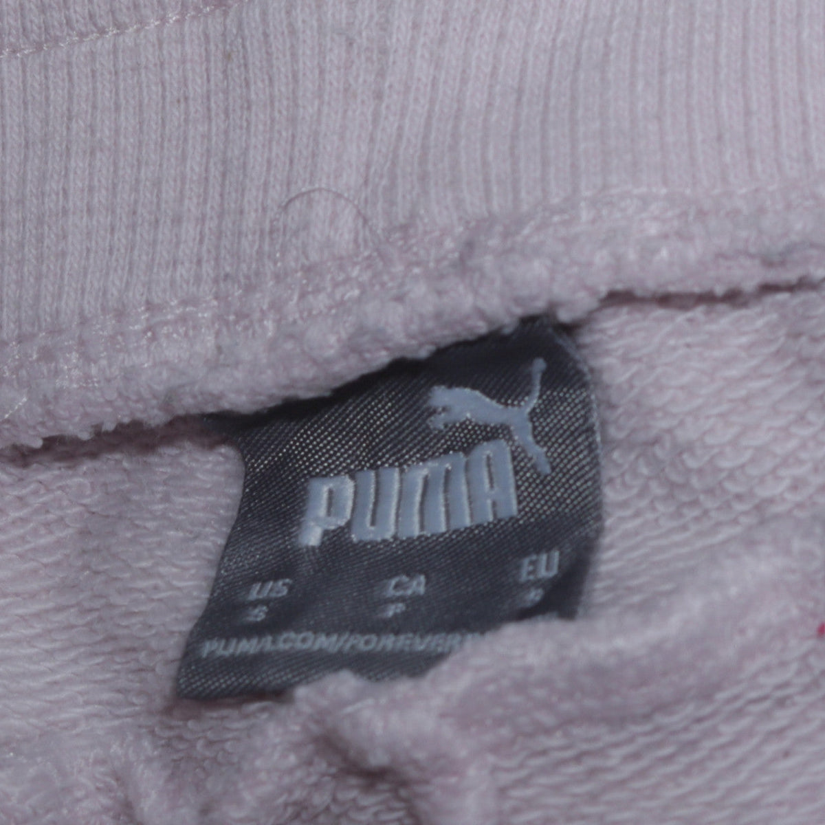 Puma Women’s White Jogger Trousers Size M Elastic Waist Fleece