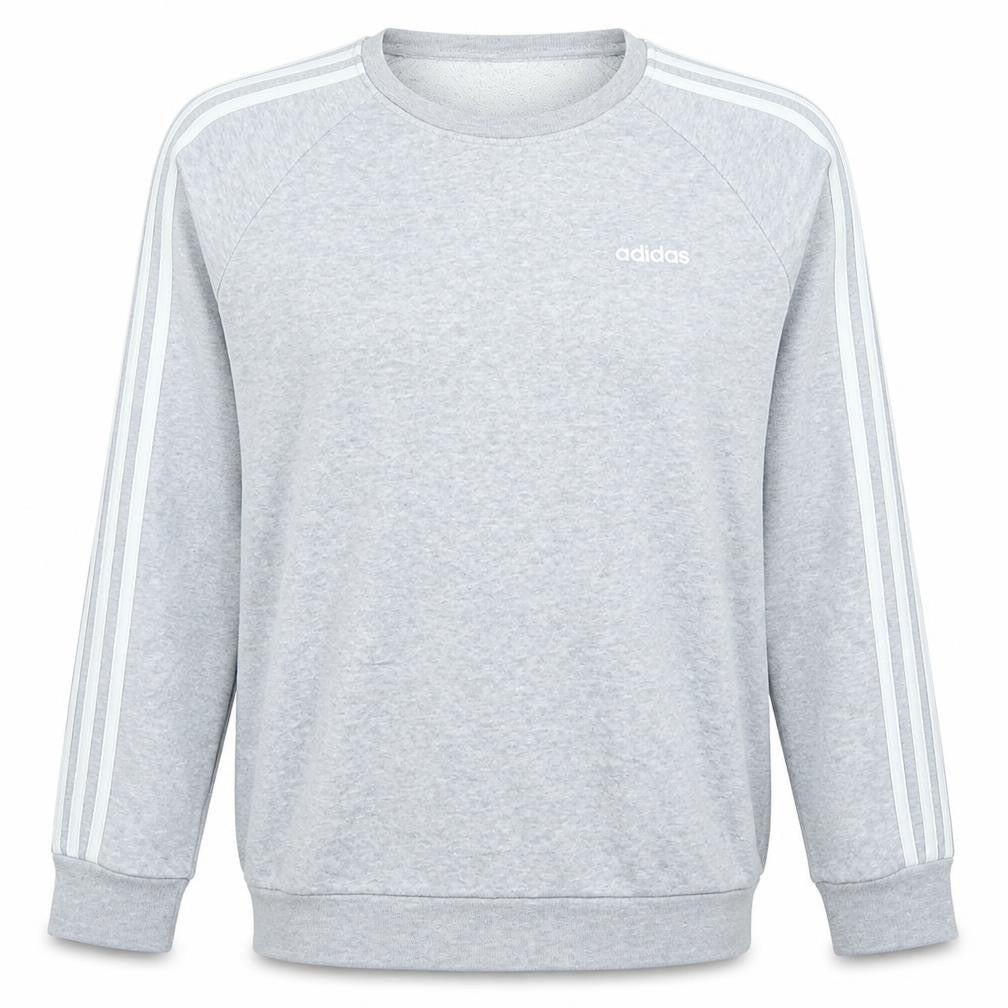Adidas Women Grey Crew Neck Long Sleeve Sweatshirt Size S