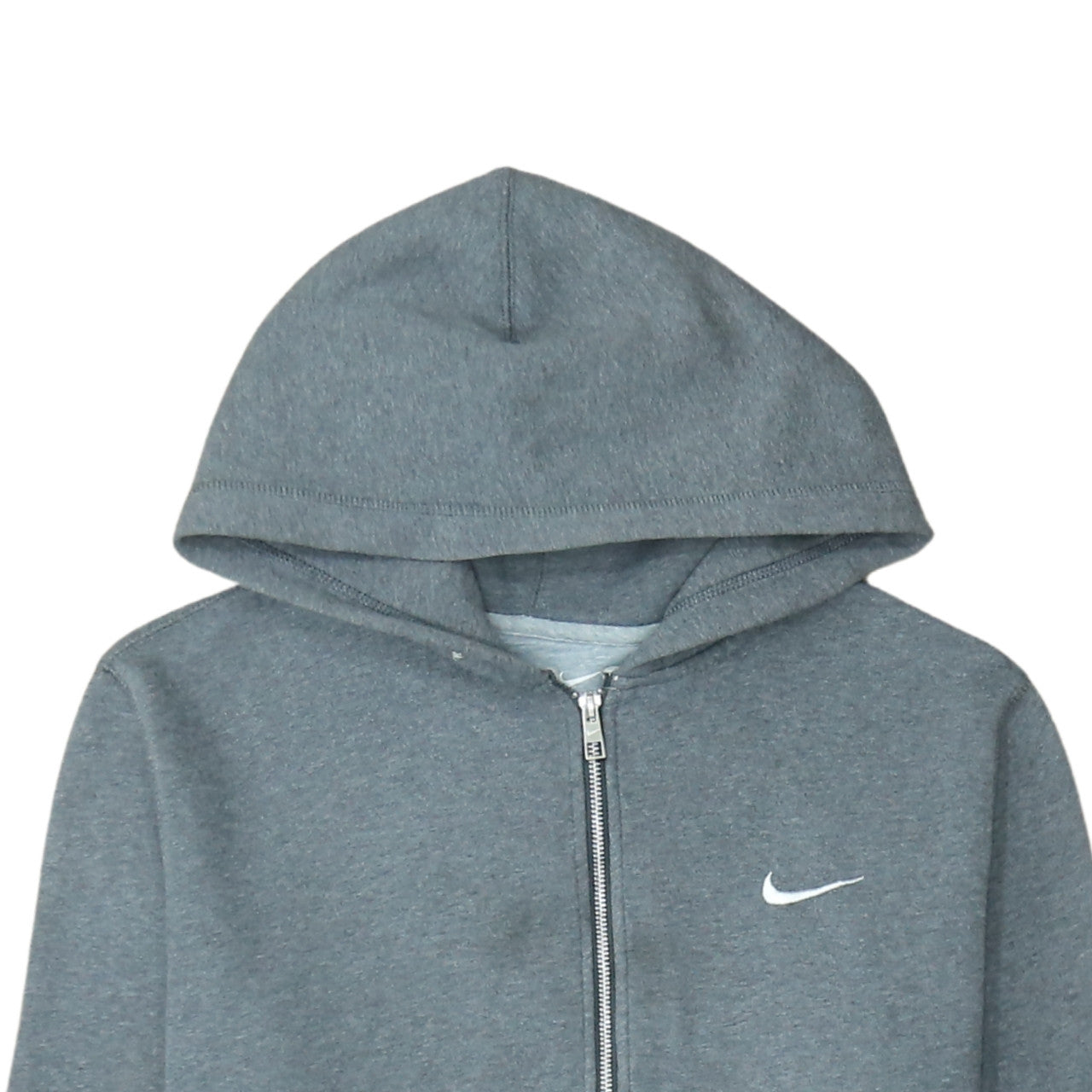 Nike Men's Grey Full Zip Hoodie Size L Sportswear Sweatshirt