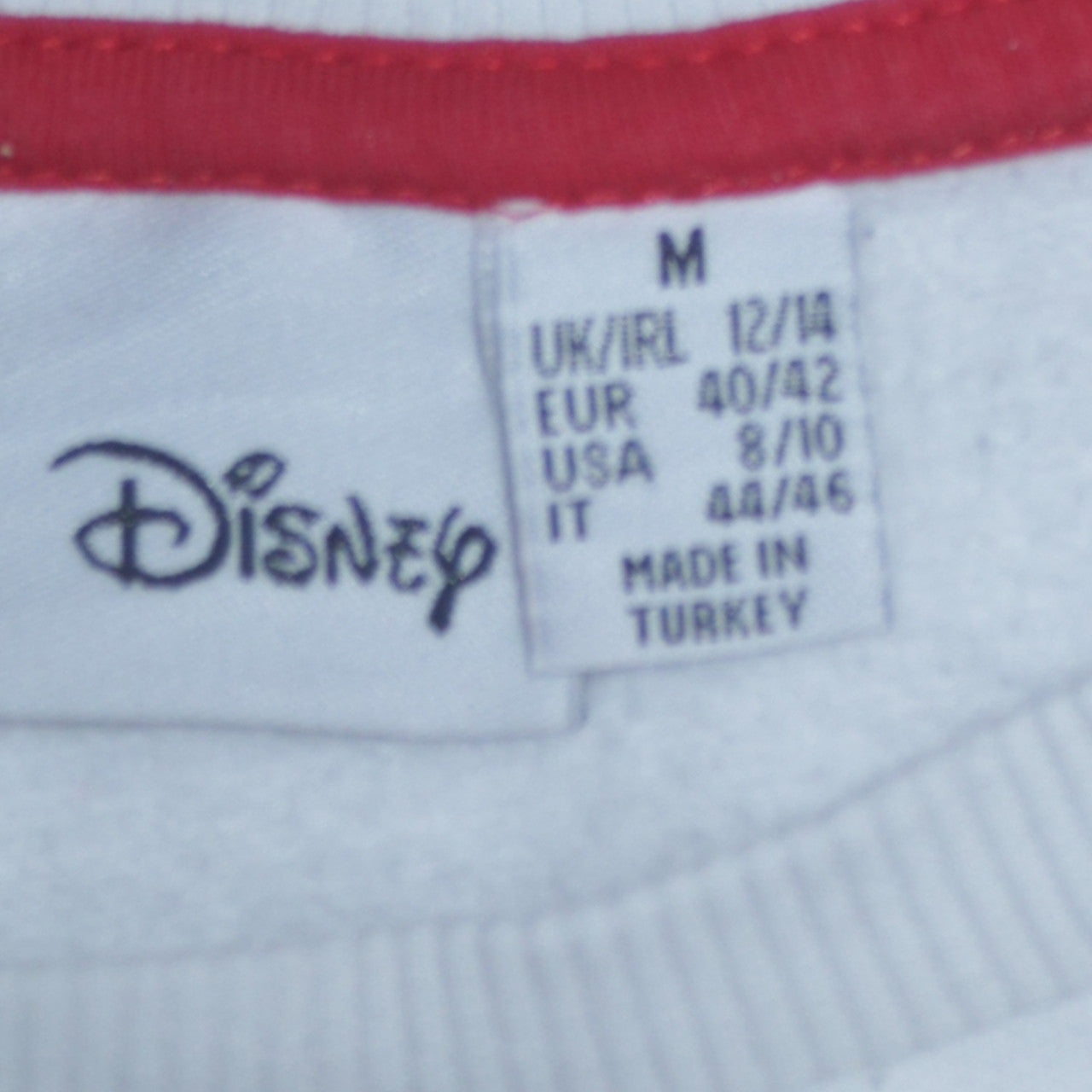 Disney Primark Womens White Mickey Minnie Sweatshirt M UK 12/14