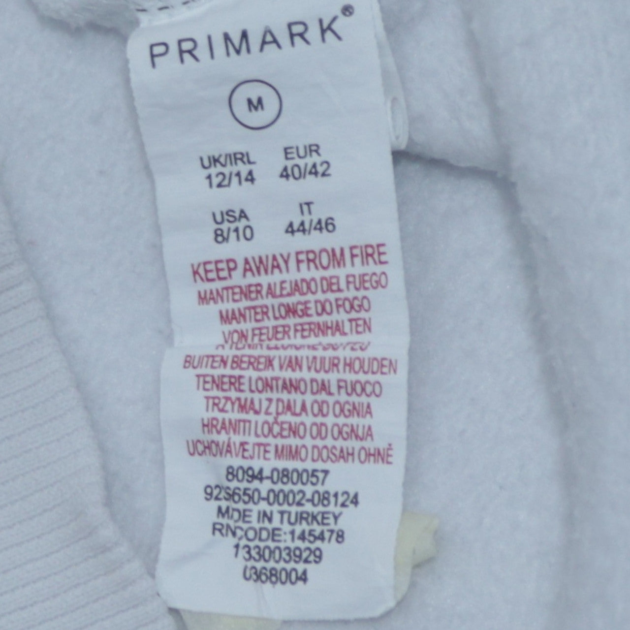 Disney Primark Womens White Mickey Minnie Sweatshirt M UK 12/14