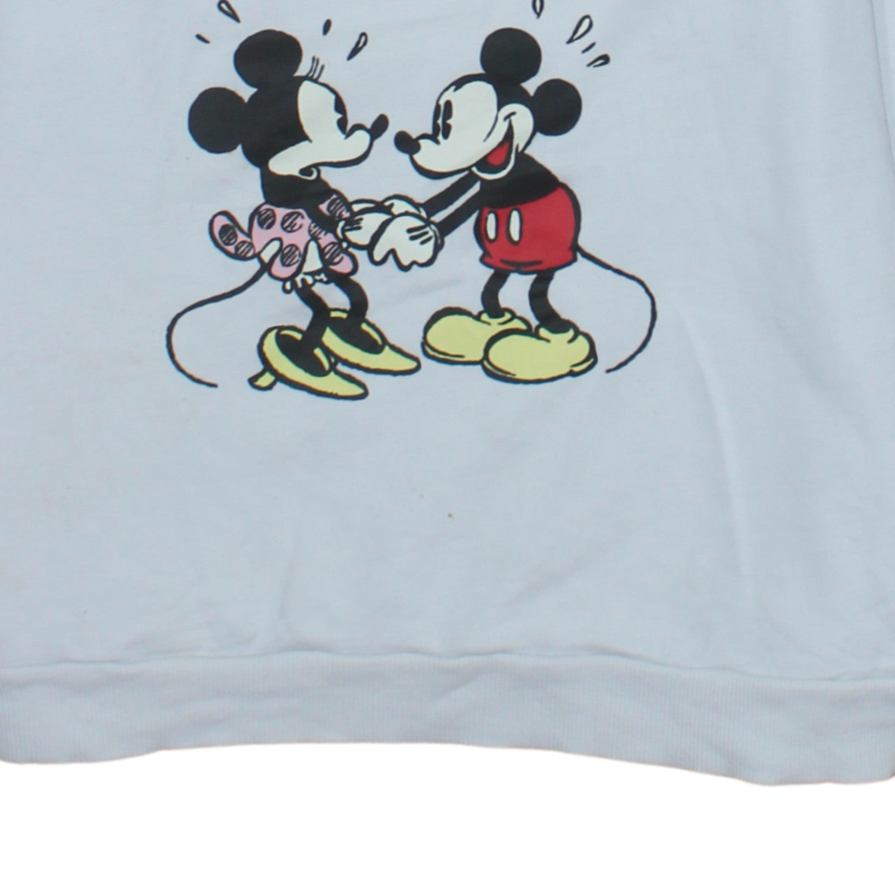 Disney Primark Womens White Mickey Minnie Sweatshirt M UK 12/14
