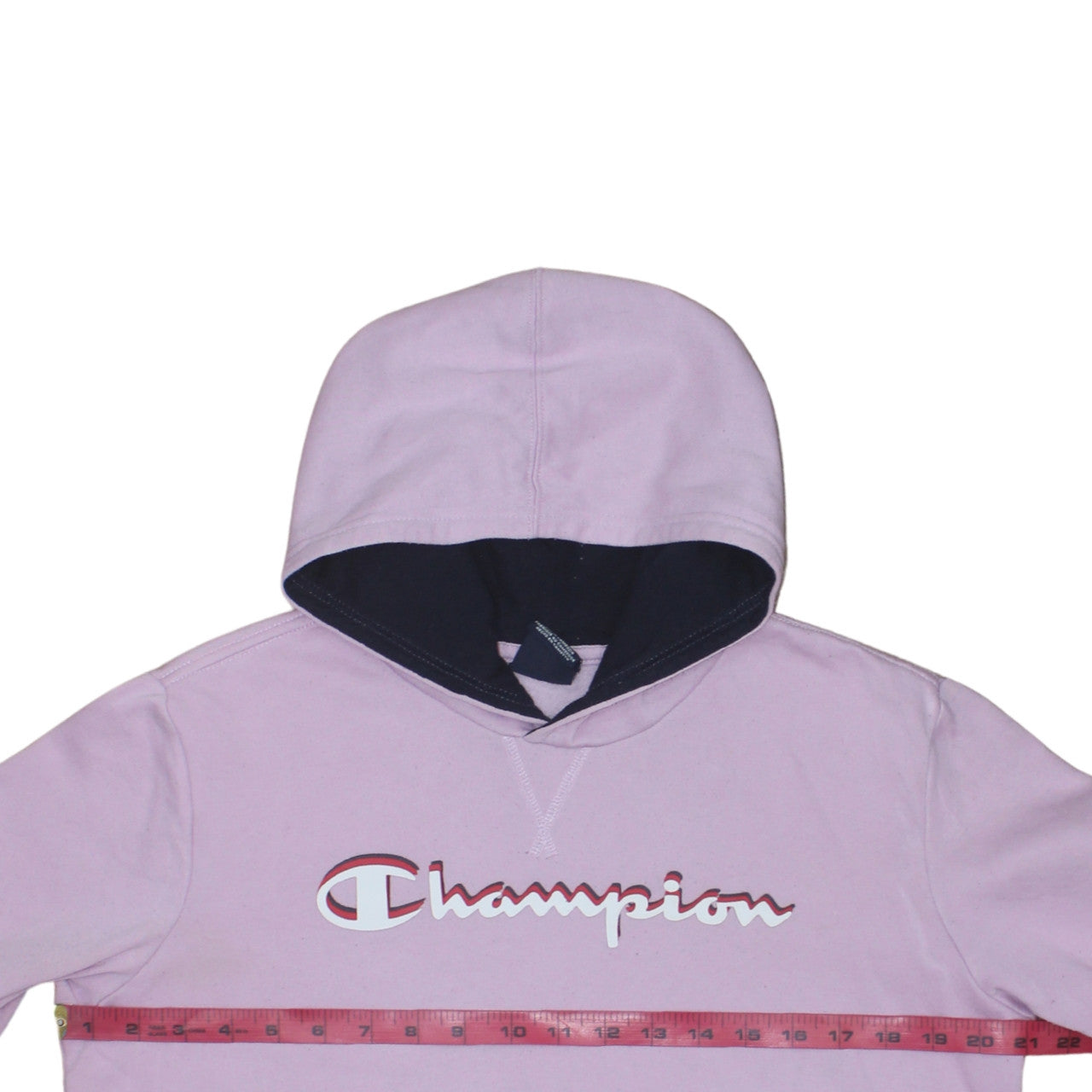 Champion Girls Pink Pullover Fleece Hoodie 15-16 Years Logo Sweatshirt