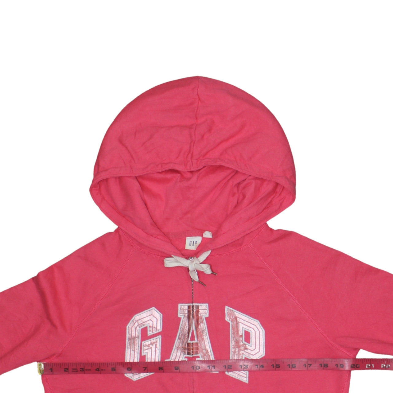 GAP Womens Pink Full Zip Hoodie Small Cotton Blend Casual