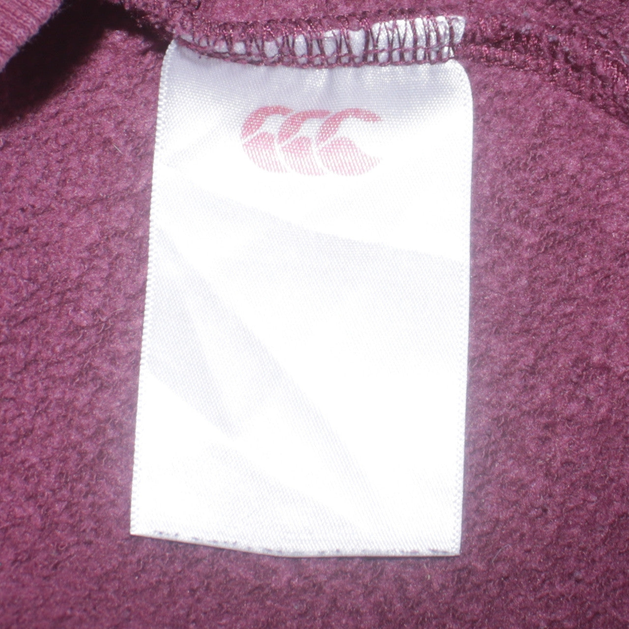 Canterbury Womens Burgundy Full Zip Hoodie Size 14 Cotton Blend