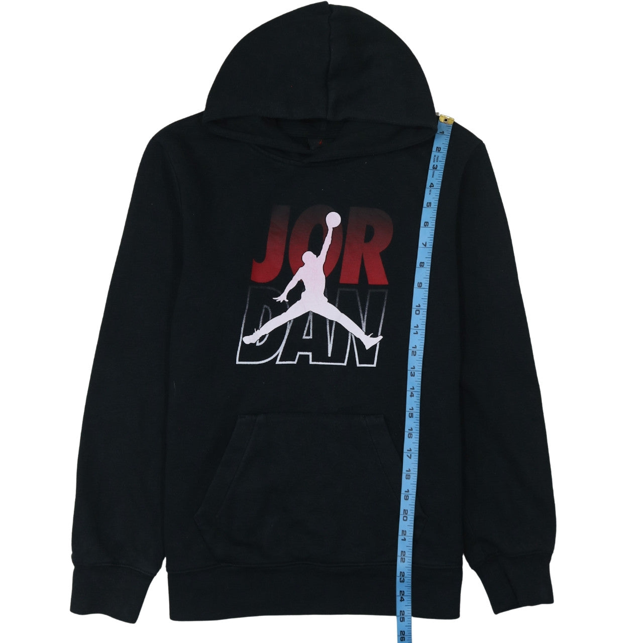 Jordan Boys Black Pullover Hoodie XL 13-15 Years Fleece Graphic Logo