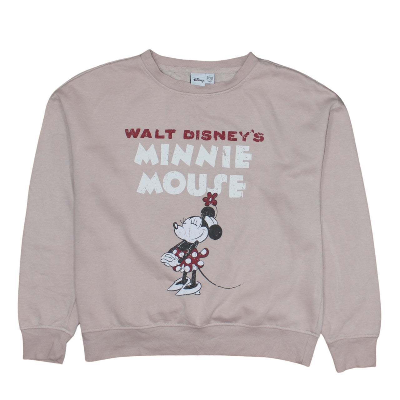 Primark Disney Women Beige Minnie Mouse Pullover Sweatshirt Small