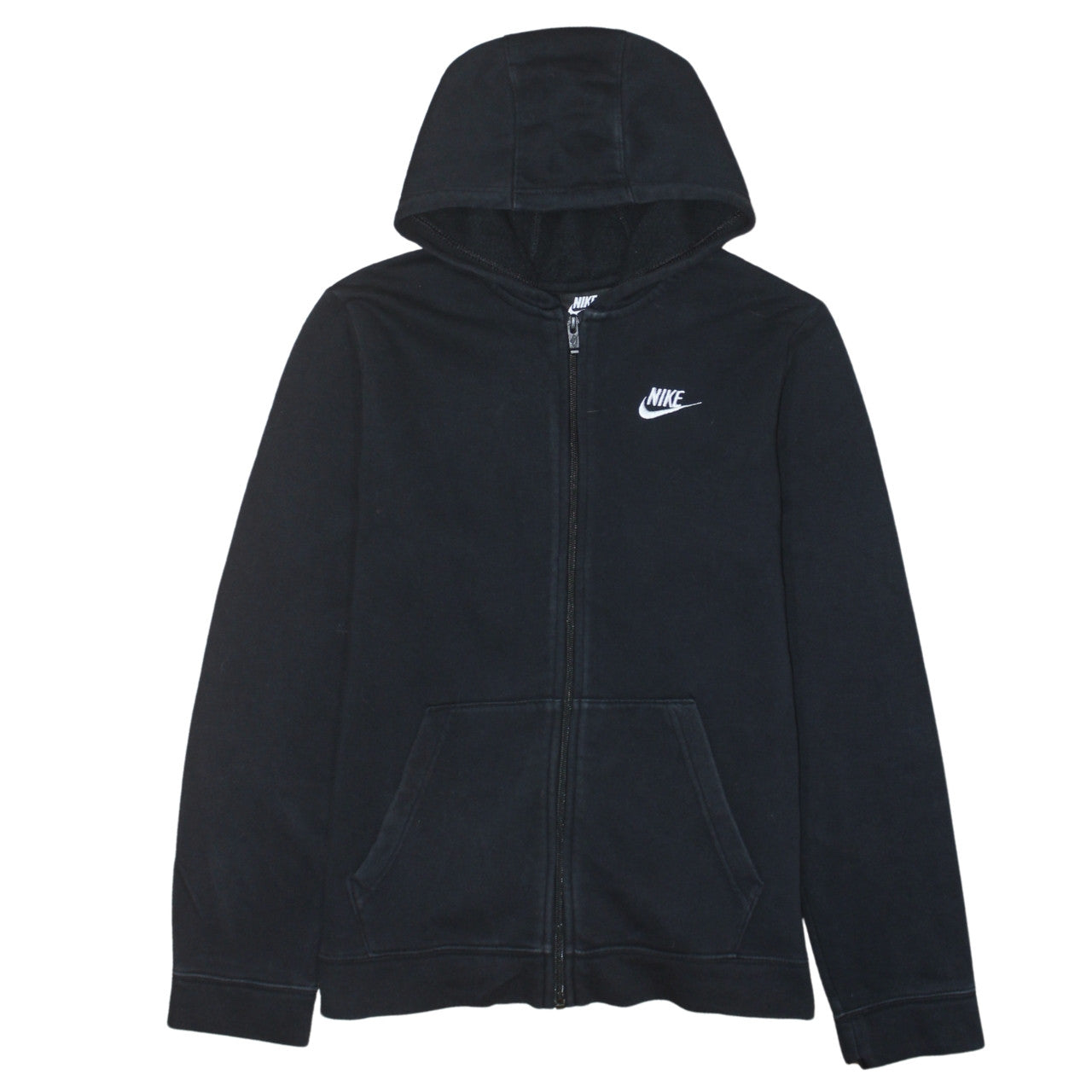 Nike Boys Black XL Full Zip Hoodie Sweatshirt with Logo