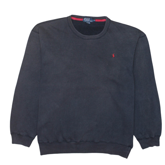 Ralph Lauren Men’s Black XL Crew Neck Cotton Pullover Sweatshirt