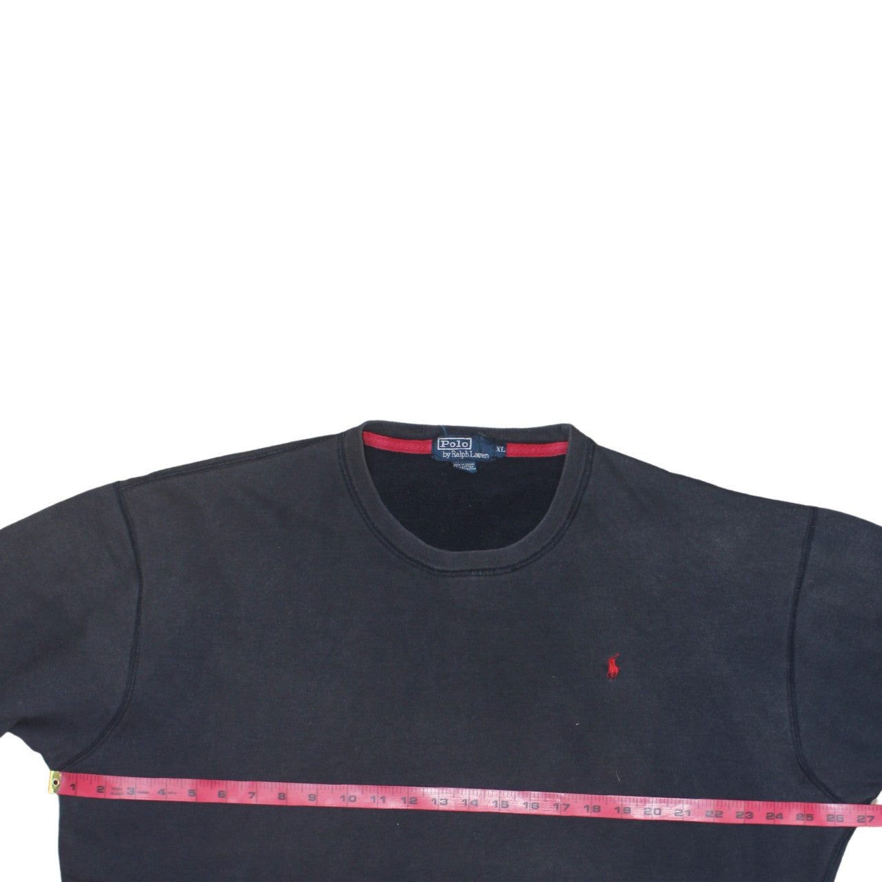 Ralph Lauren Men’s Black XL Crew Neck Cotton Pullover Sweatshirt