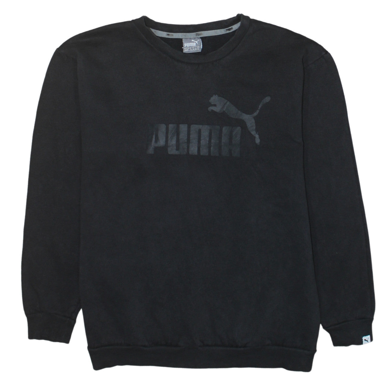 Puma Women's Black Crew Neck Pullover Sweatshirt Size 12