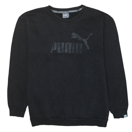 Puma Women's Black Crew Neck Pullover Sweatshirt Size 12