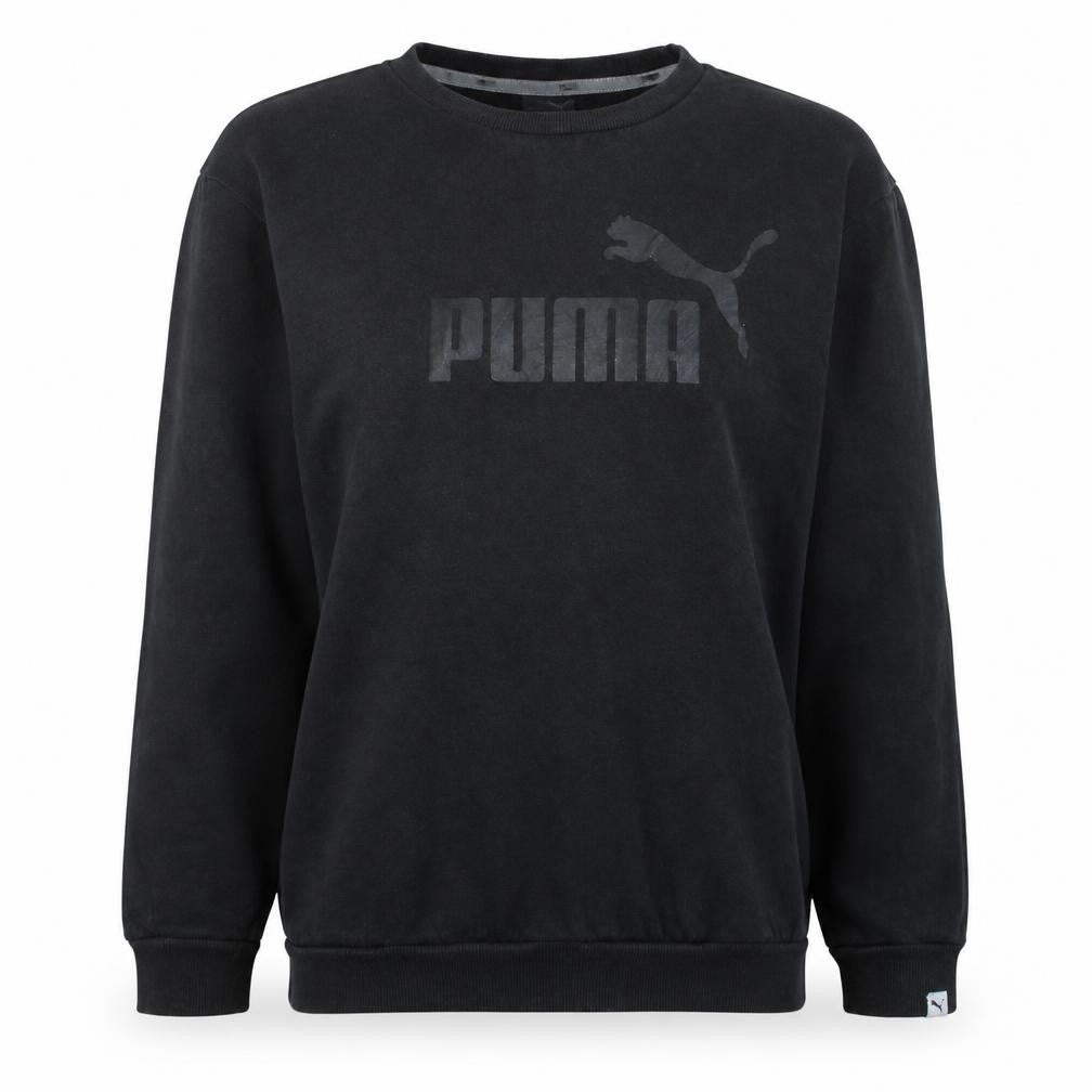 Puma Women's Black Crew Neck Pullover Sweatshirt Size 12