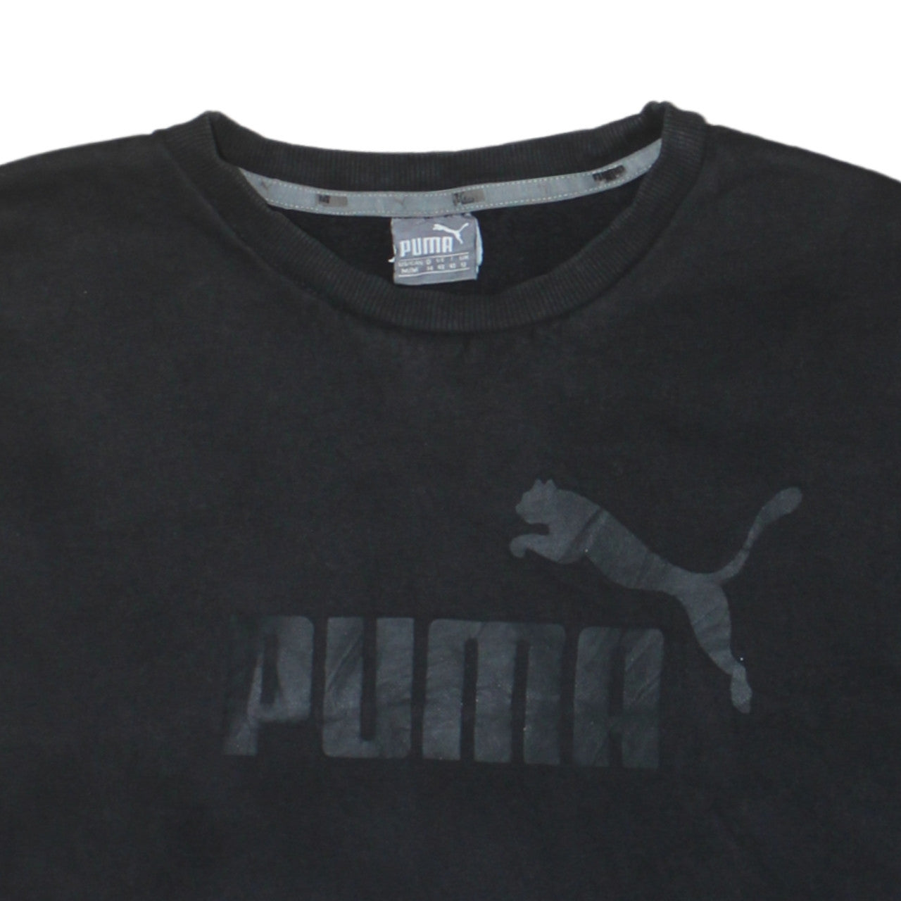 Puma Women's Black Crew Neck Pullover Sweatshirt Size 12