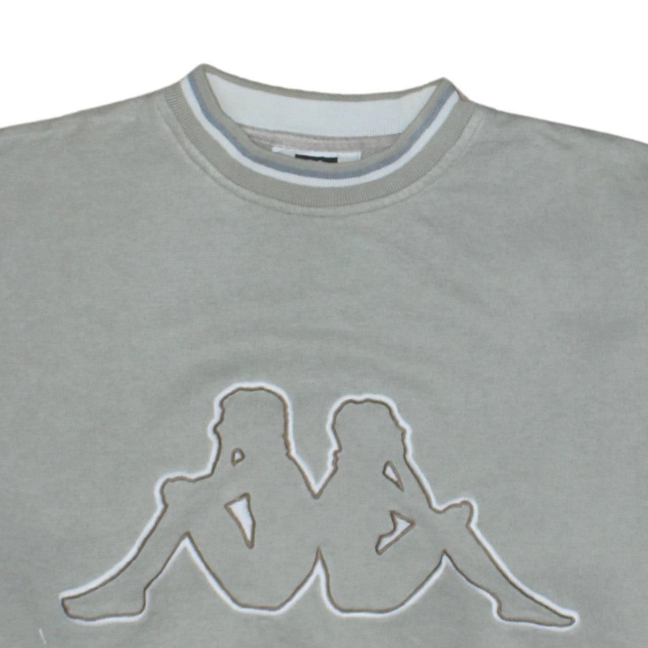 Kappa Womens Grey Sweatshirt Small Crew Neck Logo Pullover