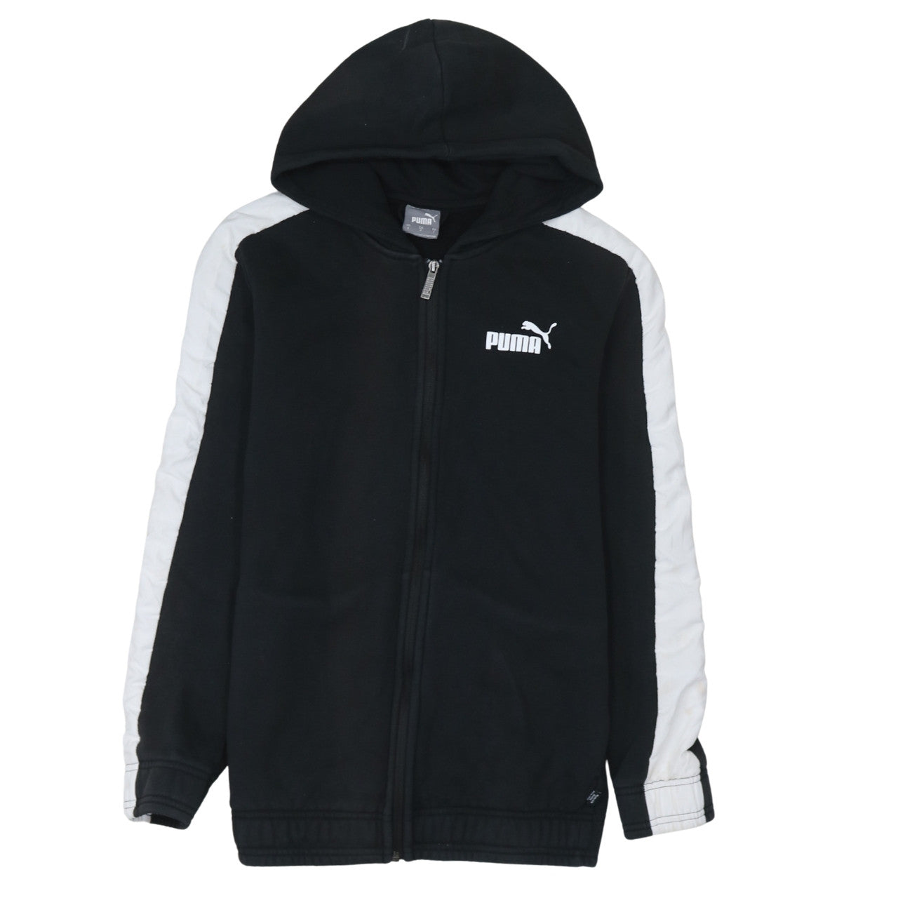 Puma Men's Black Full Zip Hoodie Small Sportswear Fleece