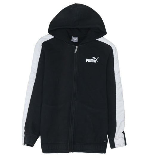Puma Men's Black Full Zip Hoodie Small Sportswear Fleece