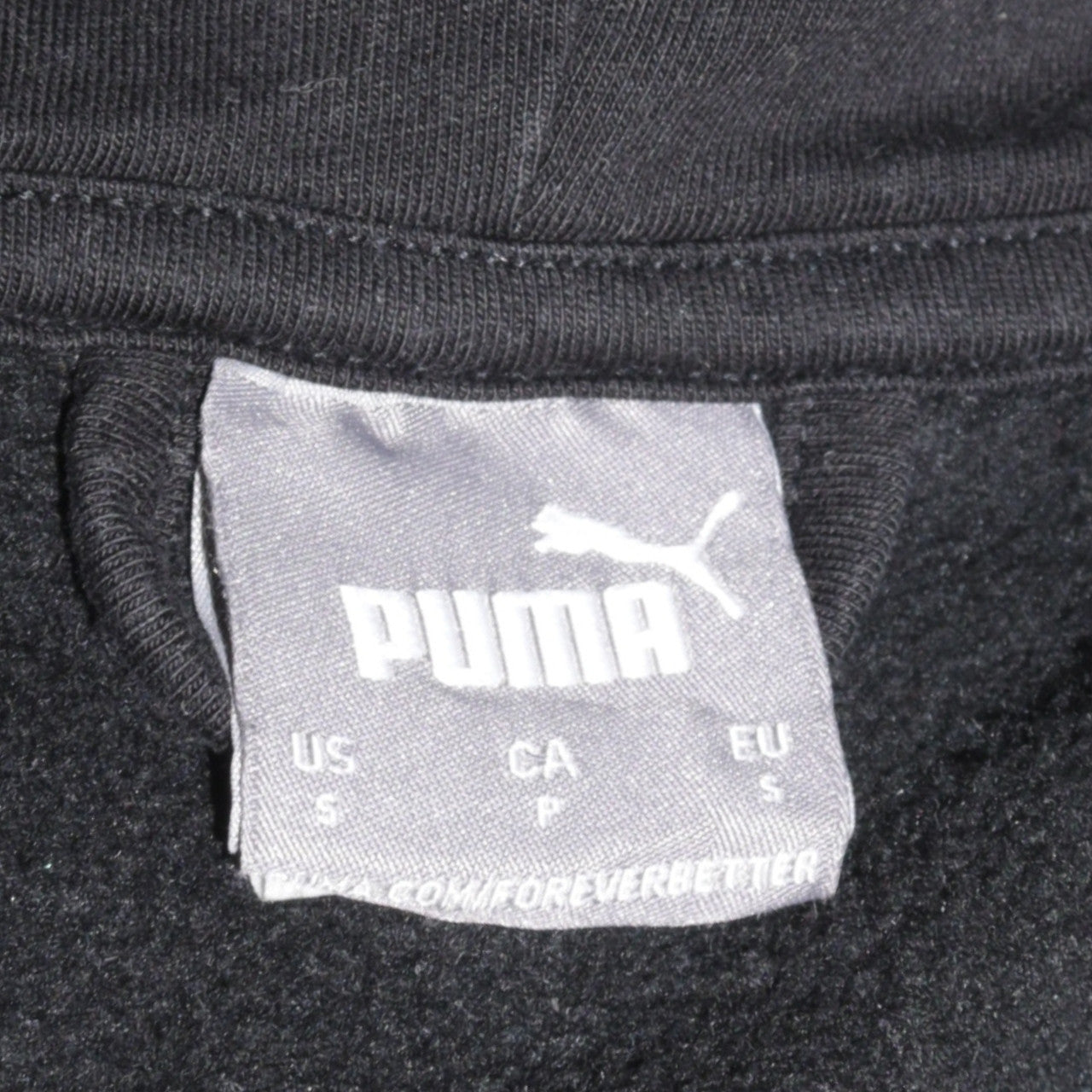 Puma Men's Black Full Zip Hoodie Small Sportswear Fleece