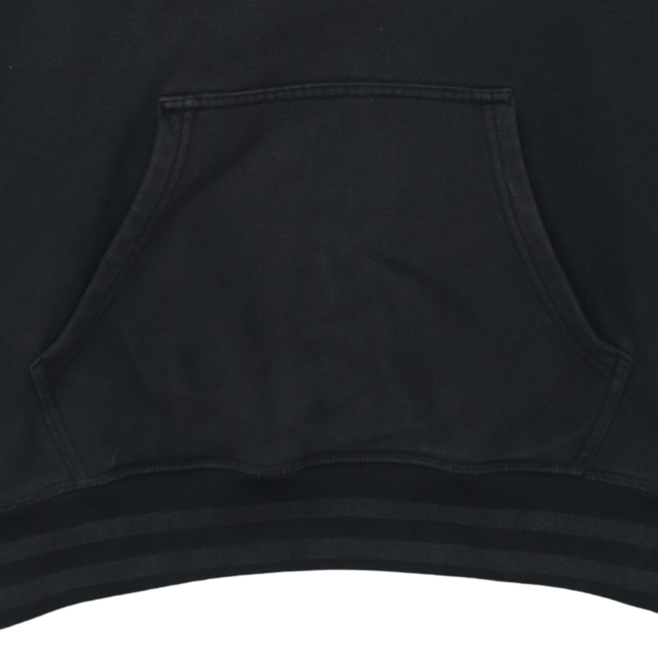 Champion Men’s Black Pullover Hoodie Medium Logo Tape Fleece