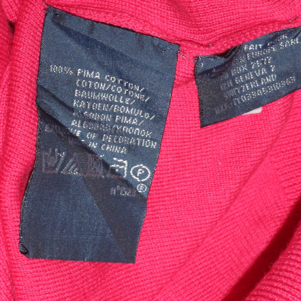 Ralph Lauren Men's Red V-Neck Cotton Jumper Size M