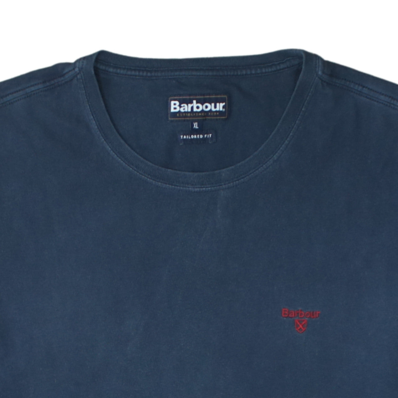 Barbour Men's Blue Cotton Tailored Fit Crew Neck T-Shirt XL