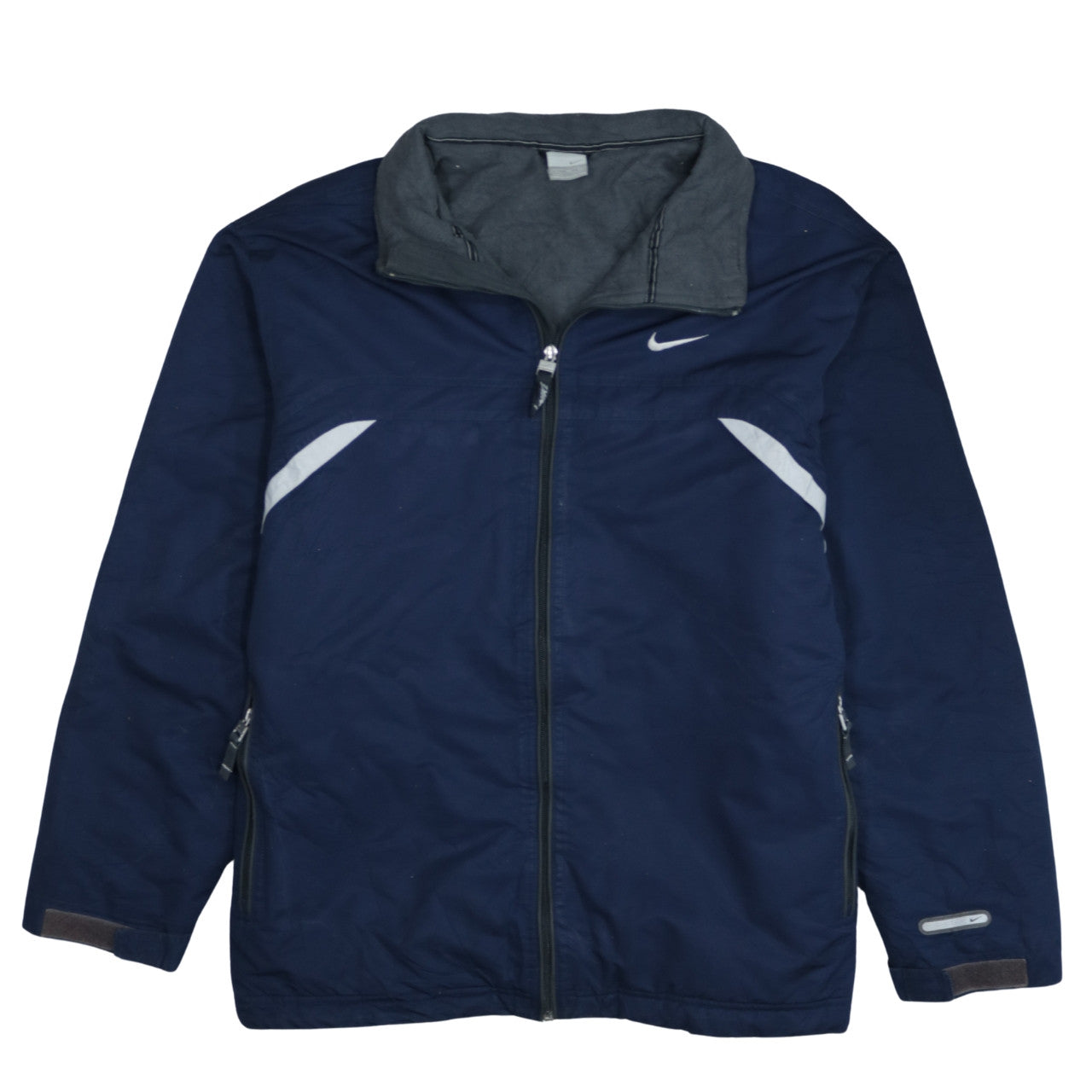 Nike Men's Blue XL Track Jacket Reflective Lightweight Sportswear