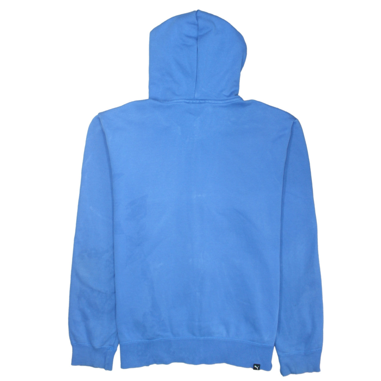 Puma Men's Blue Full Zip Hoodie Size L Sports Fleece Sweatshirt