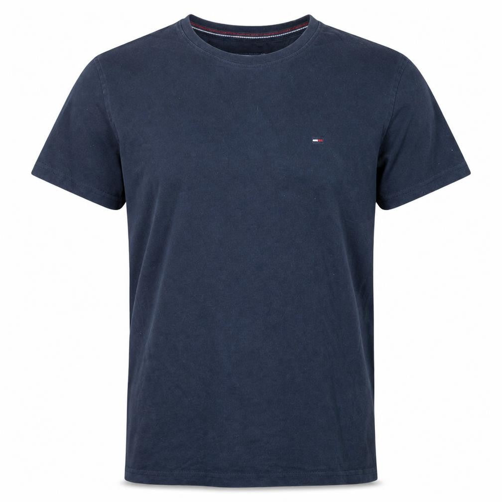 Tommy Hilfiger Denim Men's Blue Small Crew Neck Cotton T-Shirt