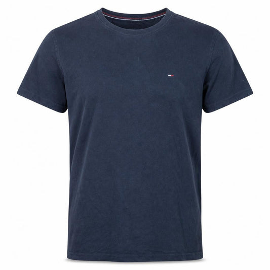 Tommy Hilfiger Denim Men's Blue Small Crew Neck Cotton T-Shirt