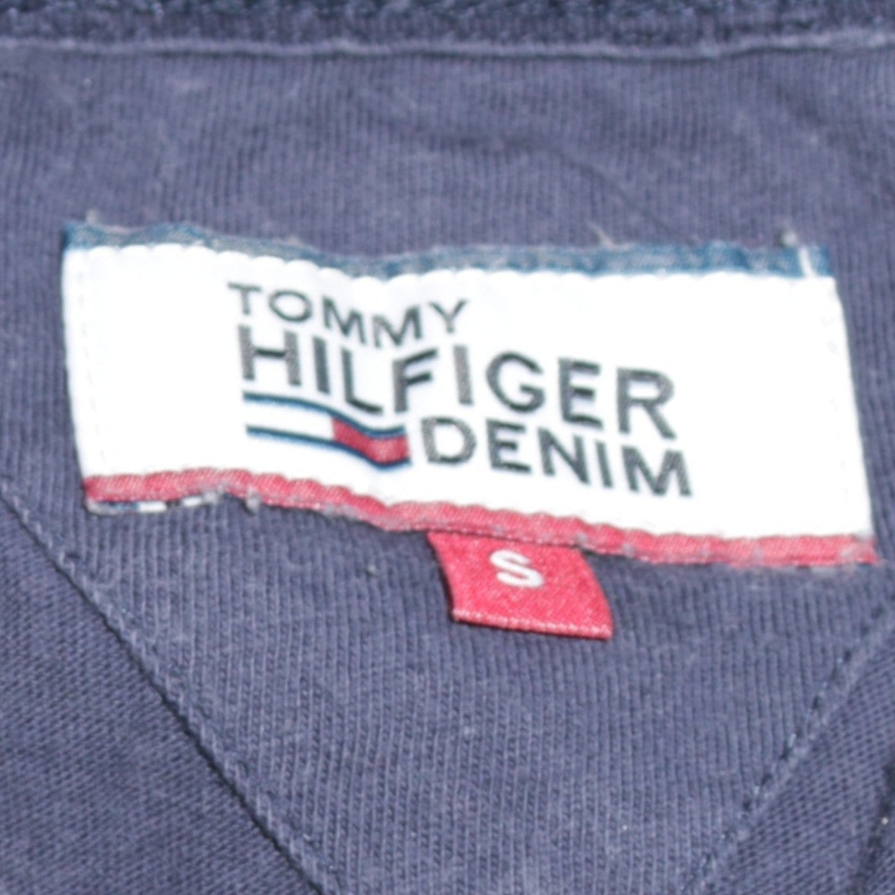 Tommy Hilfiger Denim Men's Blue Small Crew Neck Cotton T-Shirt