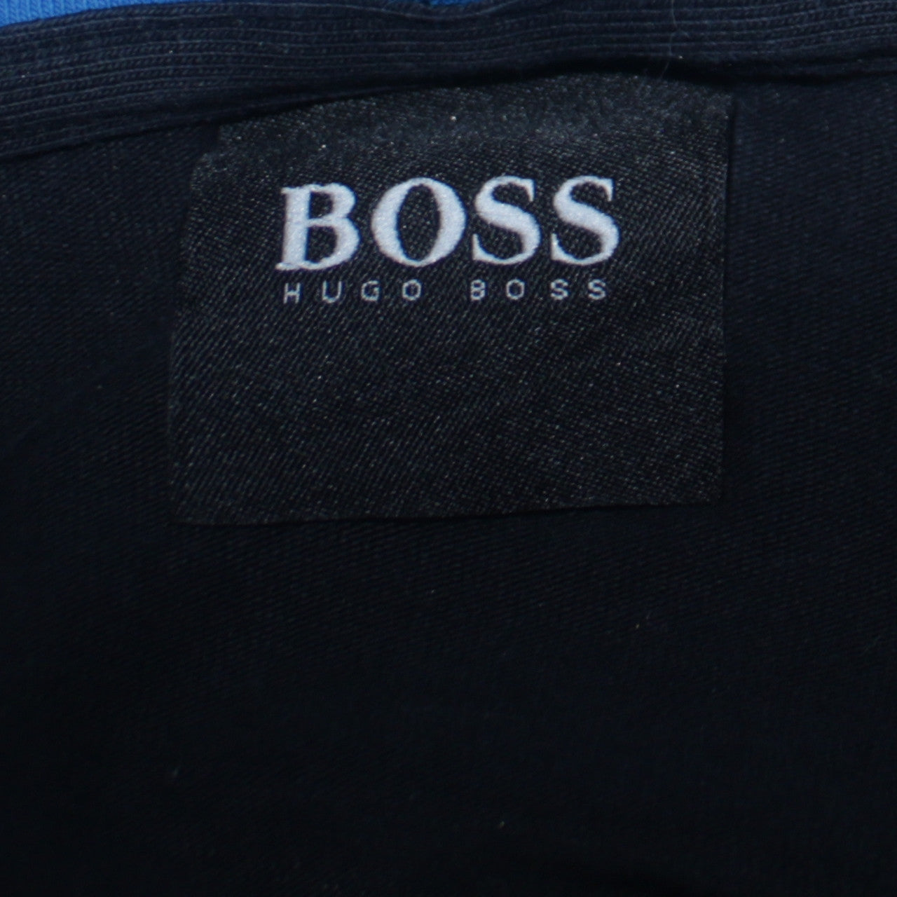 Hugo Boss Mens Black XL Full Zip Hoodie With Blue Hood Lining