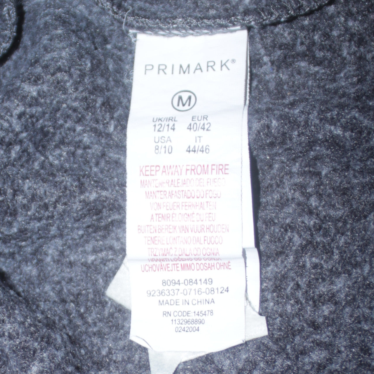 Disney Primark Women’s Grey Minnie Mouse Graphic Pullover Sweatshirt Size M 12/14