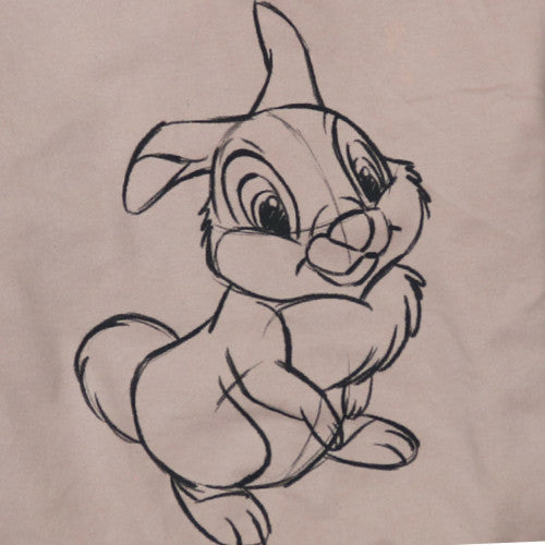 Disney Womens Beige Thumper Sweatshirt XS Pullover
