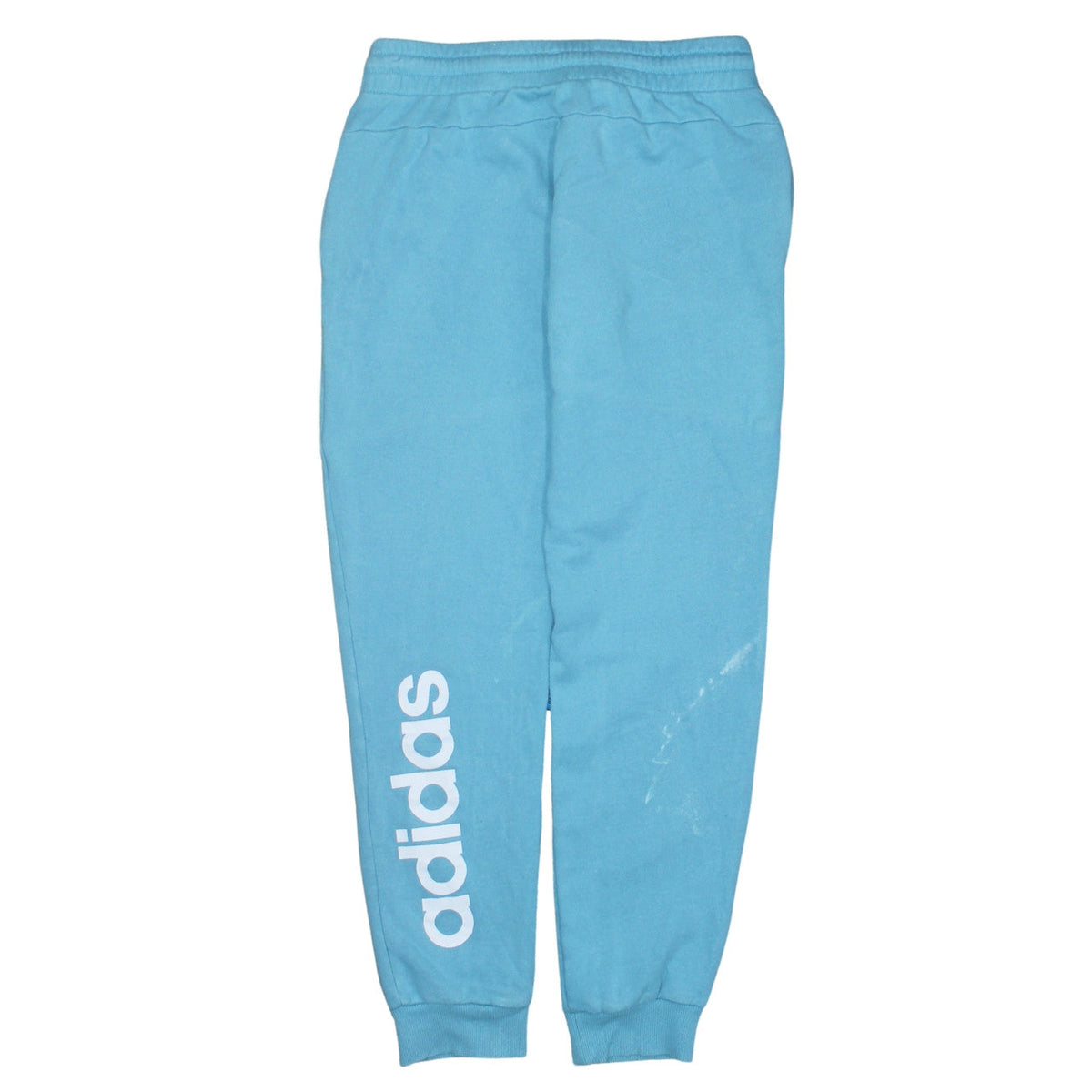 Adidas Women Blue Sweatpants Size S Regular Fit Tapered Logo Joggers