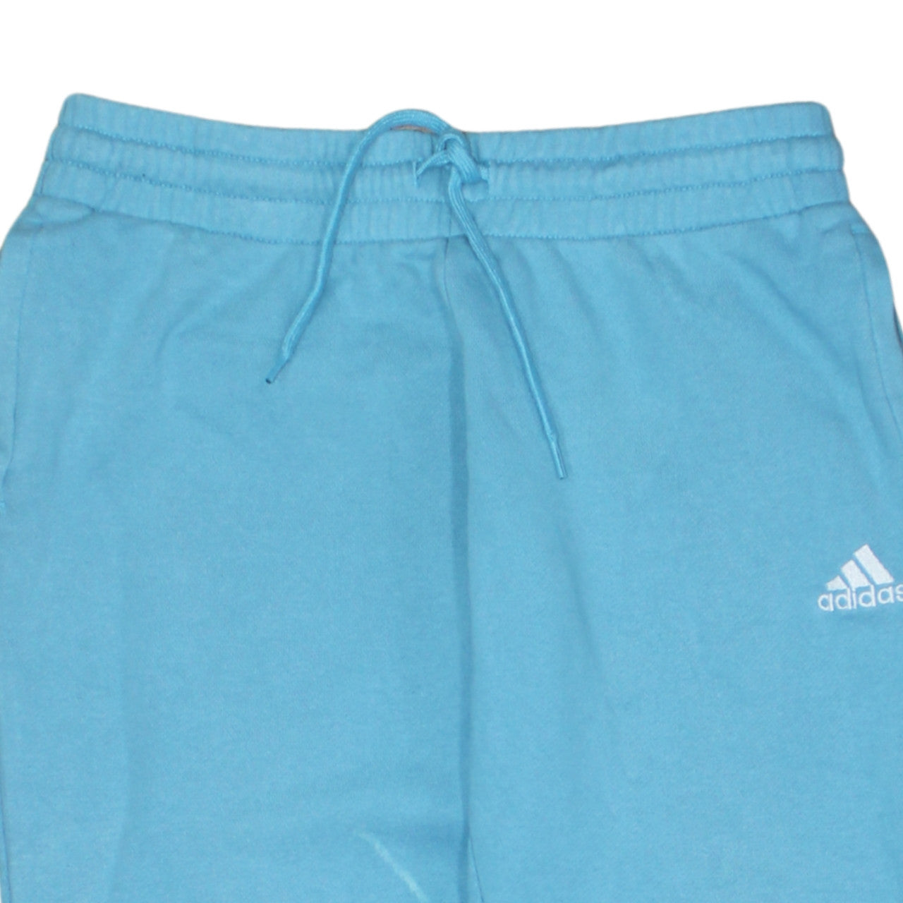 Adidas Women Blue Sweatpants Size S Regular Fit Tapered Logo Joggers