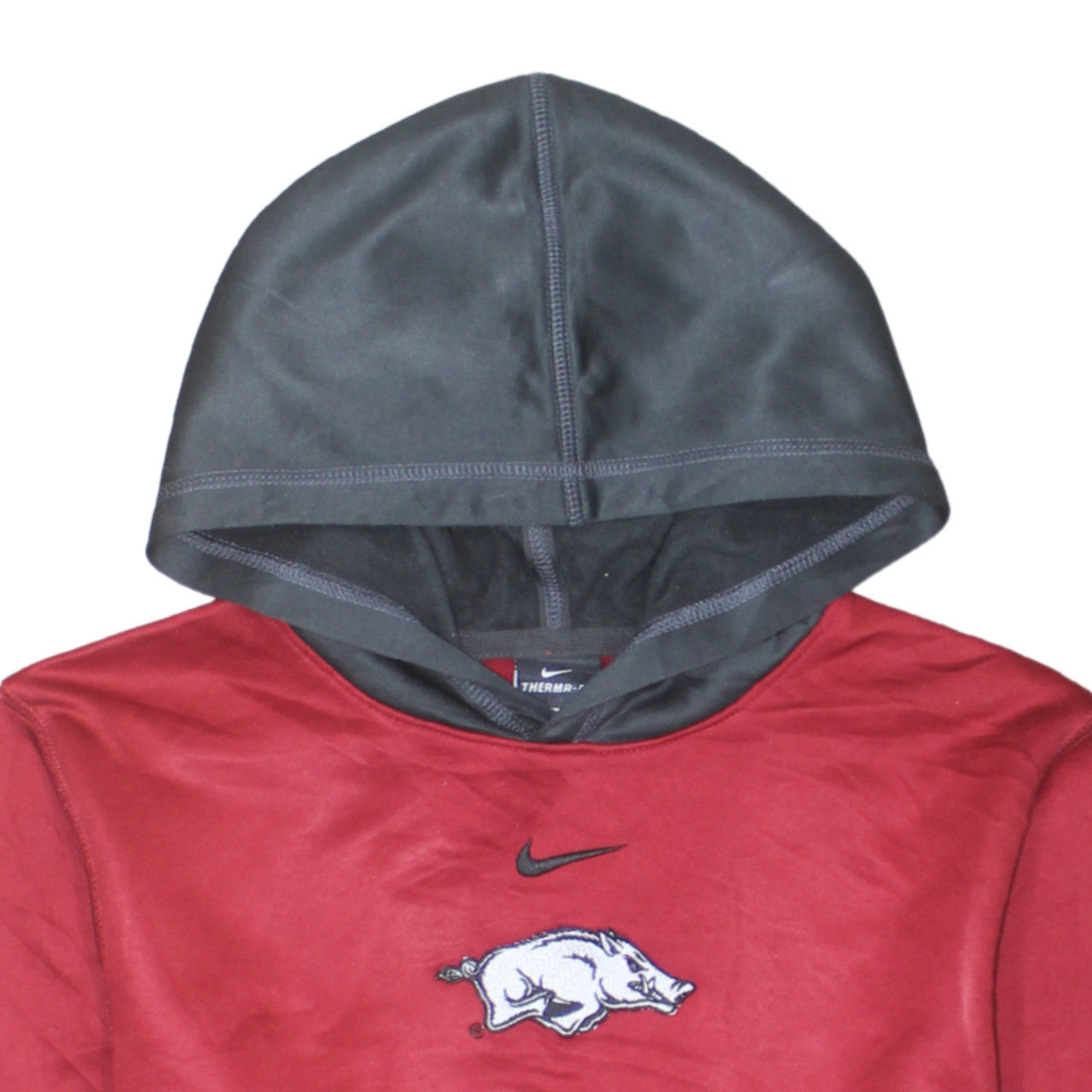 Nike Boys Red Therma-Fit Pullover Hoodie Size L Embroidered Logo