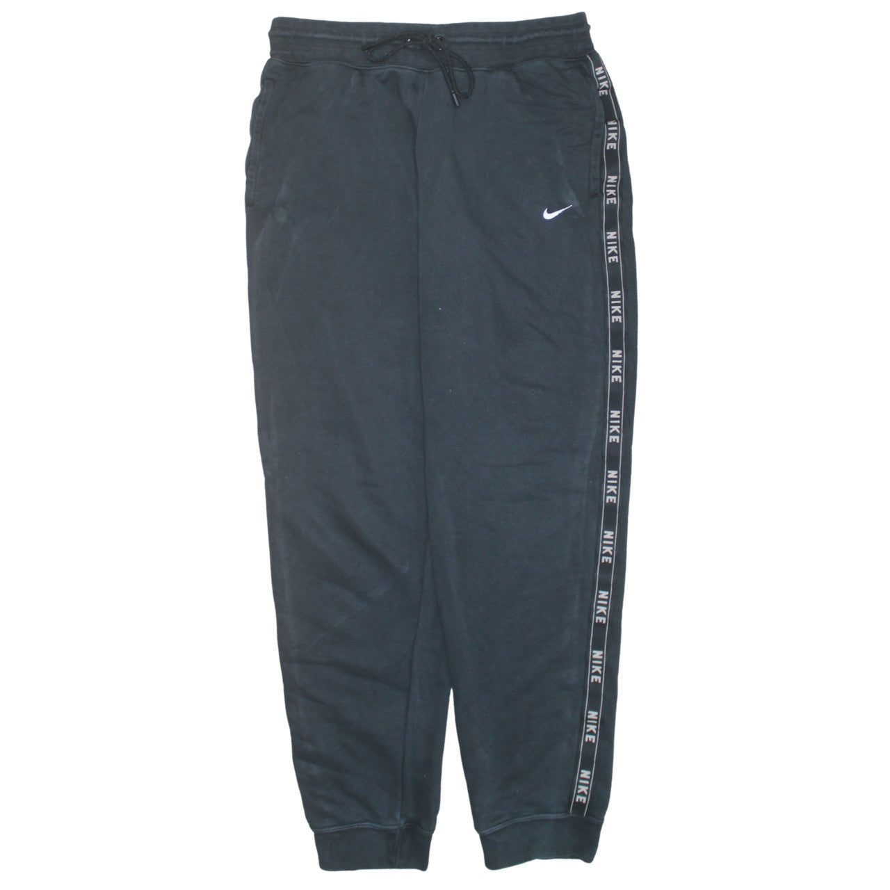 Nike Men's Black Jogger Sweatpants Medium Cotton Blend Lined