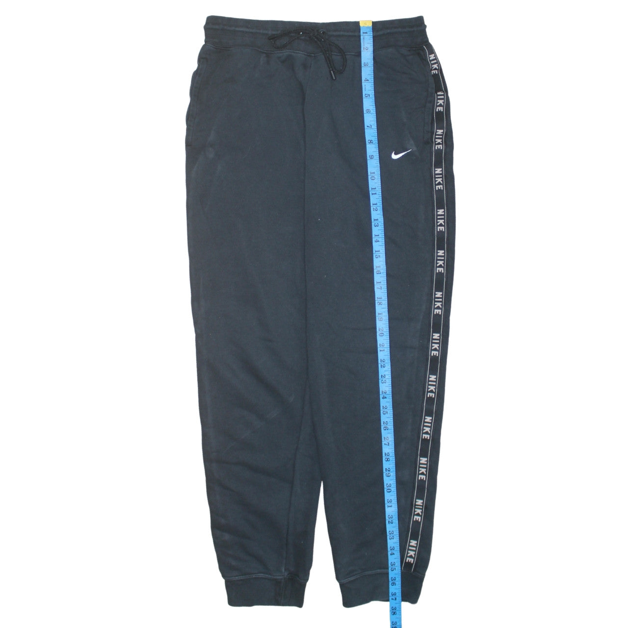 Nike Men's Black Jogger Sweatpants Medium Cotton Blend Lined