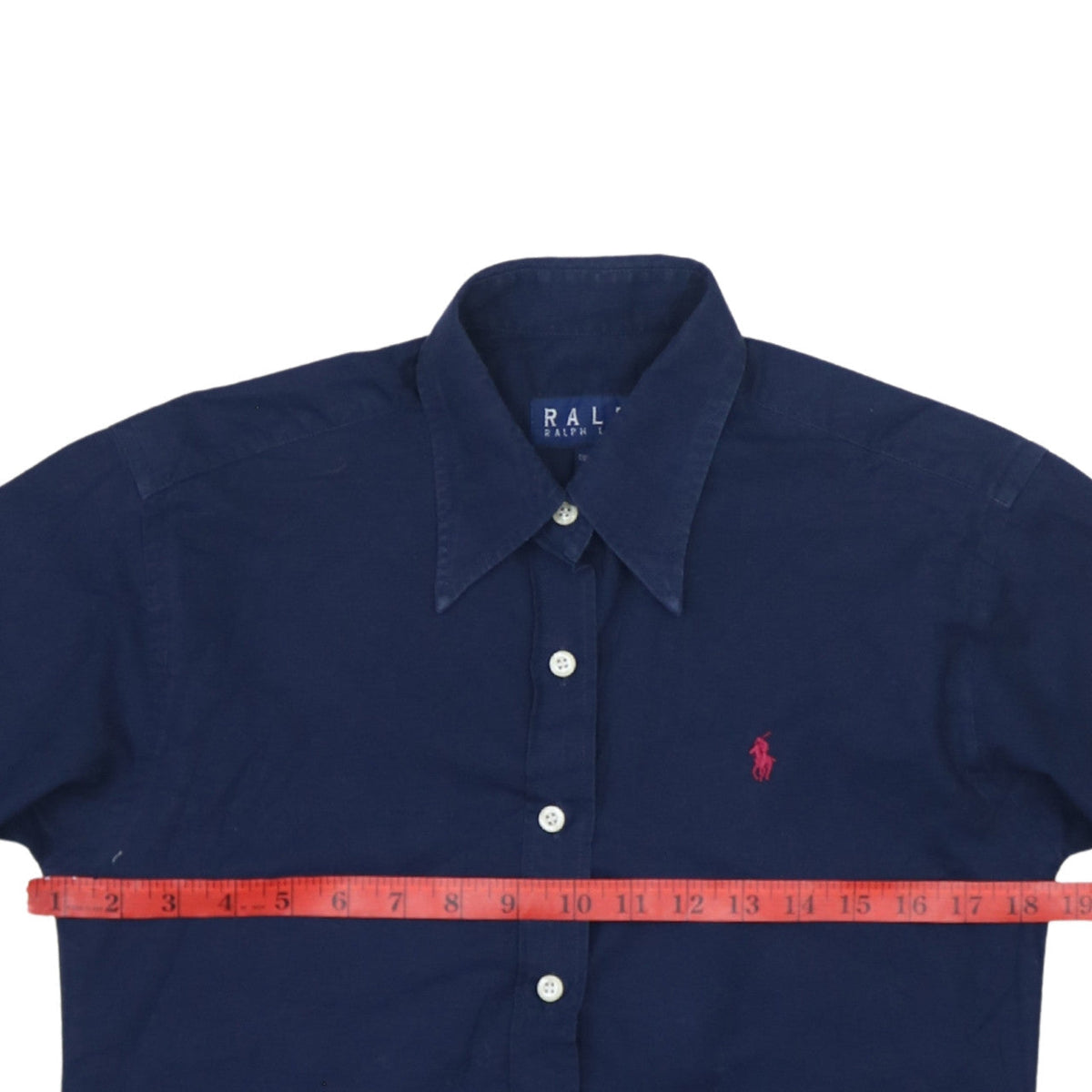 Ralph Lauren Boys Blue Long Sleeve Cotton Button-Up Shirt Size L