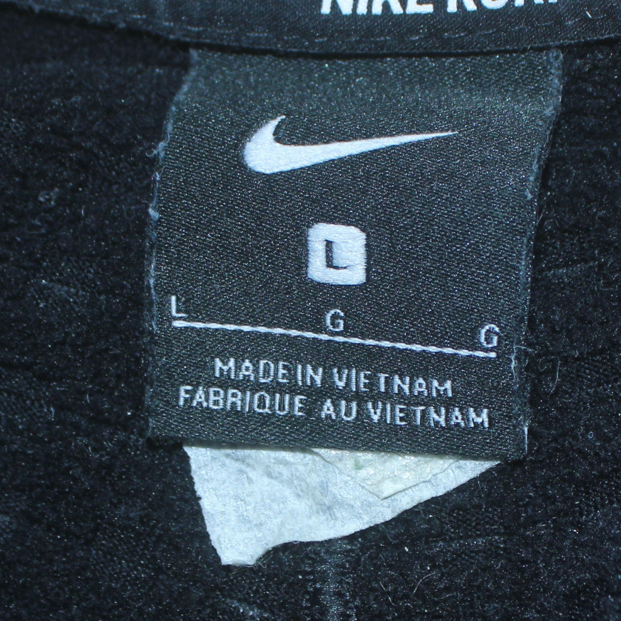 Nike Men's Black L 1/4 Zip Running Sweatshirt Athletic Pullover