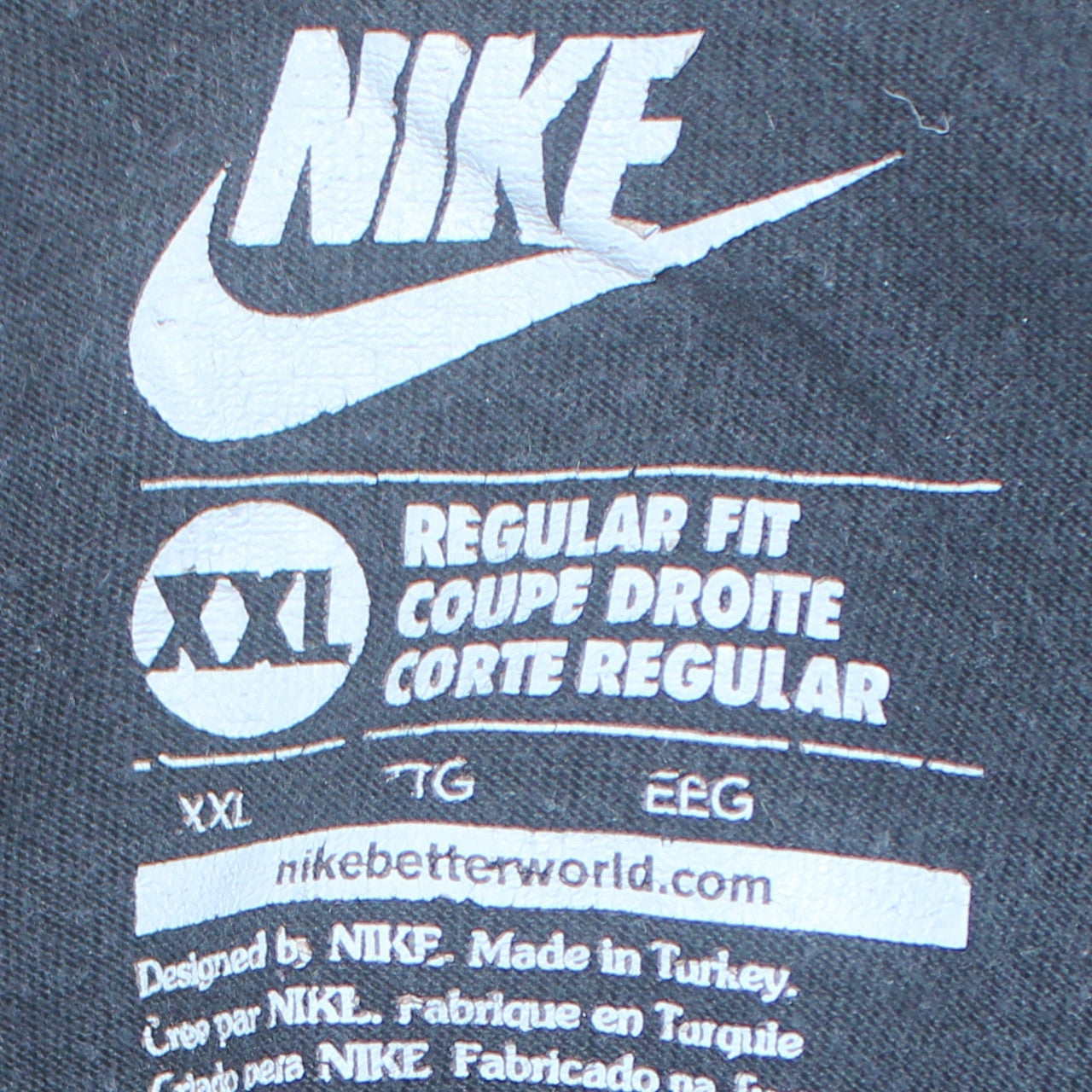 Nike Men's Black XXL Regular Fit Graphic T-Shirt 'Just Do It'