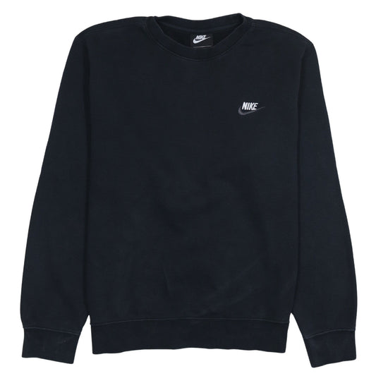 Nike Men's Black Crew Neck Pullover Sweatshirt Size S Fleece